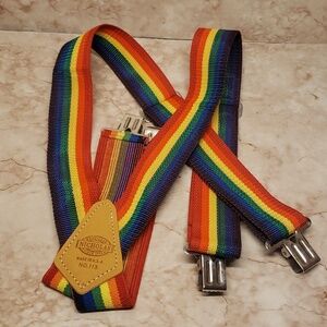 Nicholas work gear rainbow unisex adjustable suspenders